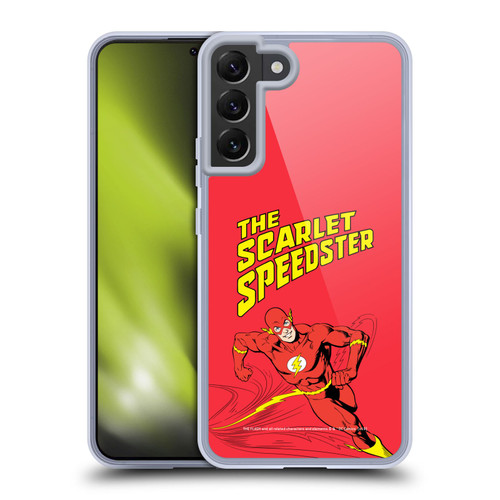 The Flash DC Comics Vintage Scarlet Speedster Soft Gel Case for Samsung Galaxy S22+ 5G & MagSafe