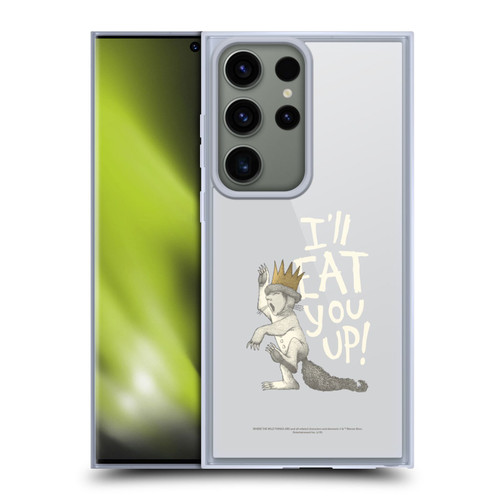 Where the Wild Things Are Literary Graphics Eat You Up Soft Gel Case for Samsung Galaxy S23 Ultra 5G & MagSafe