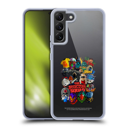 The Suicide Squad 2021 Character Poster Group Head Soft Gel Case for Samsung Galaxy S22+ 5G & MagSafe