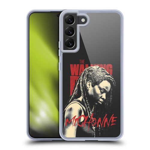 AMC The Walking Dead Season 10 Character Portraits Michonne Soft Gel Case for Samsung Galaxy S22+ 5G & MagSafe