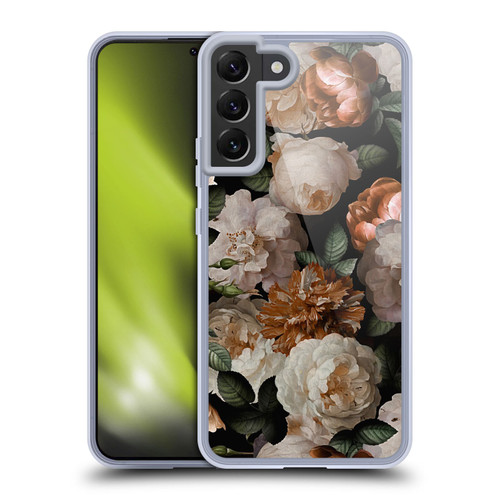 UtArt Antique Flowers Carnations And Garden Roses Soft Gel Case for Samsung Galaxy S22+ 5G & MagSafe