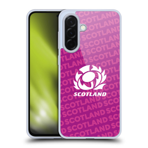 Scotland Rugby Graphics Logo Purple Soft Gel Case for Samsung Galaxy A36 5G