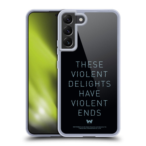 Westworld Graphics Violent Delights Soft Gel Case for Samsung Galaxy S22+ 5G & MagSafe
