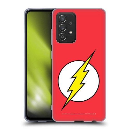 The Flash DC Comics Logo Plain Soft Gel Case for Samsung Galaxy A52 / A52s / 5G (2021)