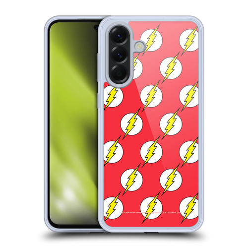 The Flash DC Comics Logo Pattern Soft Gel Case for Samsung Galaxy A56 5G