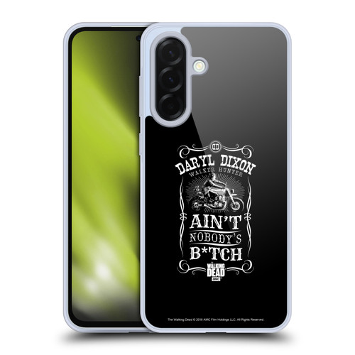 AMC The Walking Dead Daryl Dixon Biker Art Motorcycle Black White Soft Gel Case for Samsung Galaxy A36 5G