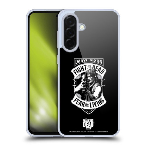 AMC The Walking Dead Daryl Dixon Biker Art RPG Black White Soft Gel Case for Samsung Galaxy A36 5G