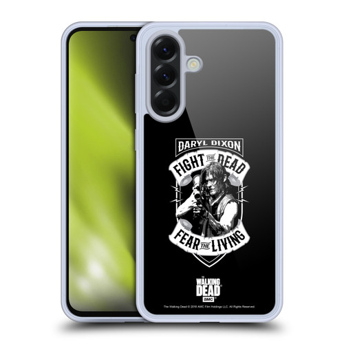 AMC The Walking Dead Daryl Dixon Biker Art RPG Black White Soft Gel Case for Samsung Galaxy A56 5G