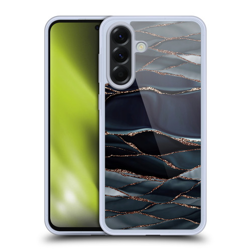UtArt Dark Night Marble Waves Soft Gel Case for Samsung Galaxy A56 5G