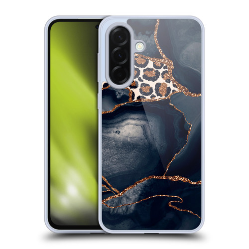 UtArt Wild Cat Marble Leopard Soft Gel Case for Samsung Galaxy A36 5G