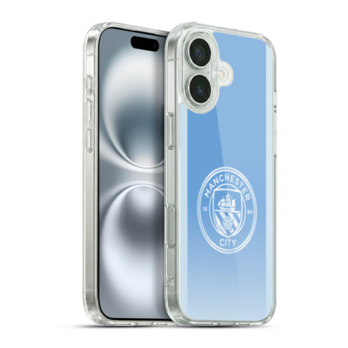 Manchester City Man City FC 2026/27 Badge Kit Home Soft Gel Case for Apple iPhone 16 Plus & MagSafe