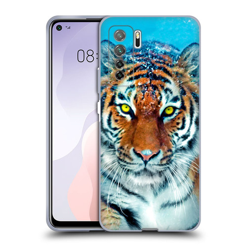 Aimee Stewart Animals Yellow Tiger Soft Gel Case for Huawei Nova 7 SE/P40 Lite 5G