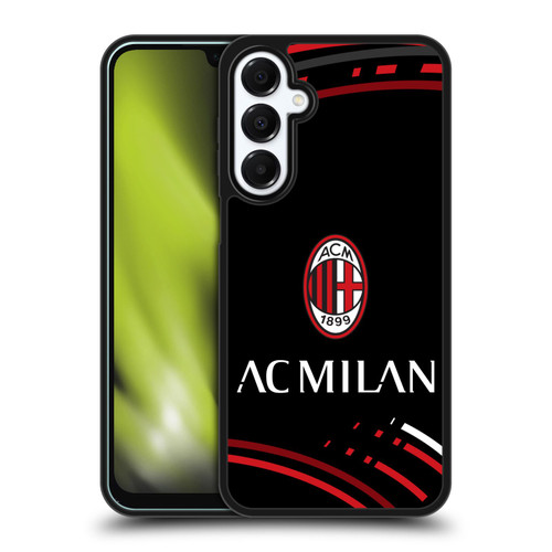 AC Milan Crest Patterns Curved Gel Armour Case For Samsung Galaxy A16 5G