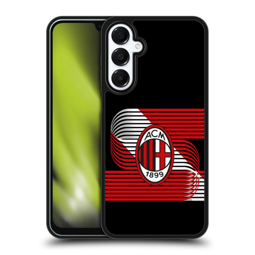 AC Milan Crest Patterns Diagonal Gel Armour Case For Samsung Galaxy A16 5G