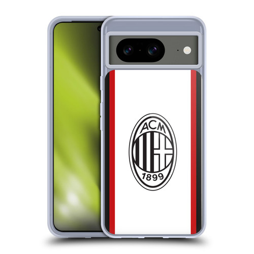 AC Milan 2024/25 Crest Kit Away Soft Gel Case for Google Pixel 8