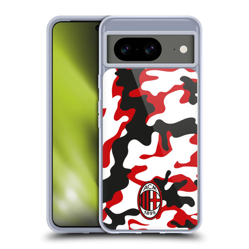 AC Milan Crest Patterns Camouflage Soft Gel Case for Google Pixel 8