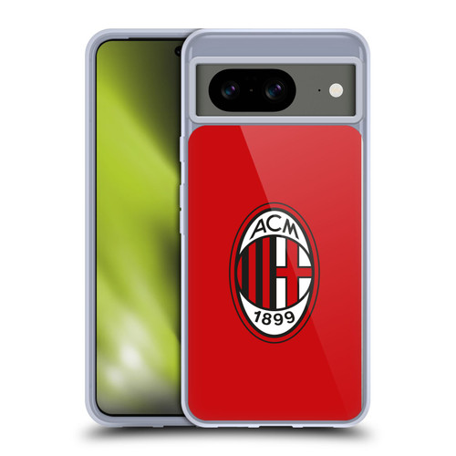 AC Milan Crest Full Colour Red Soft Gel Case for Google Pixel 8