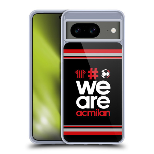 AC Milan Crest Stripes 2 Soft Gel Case for Google Pixel 8