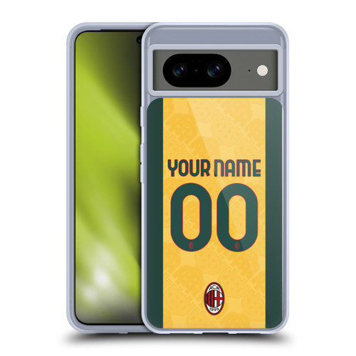 Custom Customised Personalised AC Milan 2024/25 Kit Third Soft Gel Case for Google Pixel 8