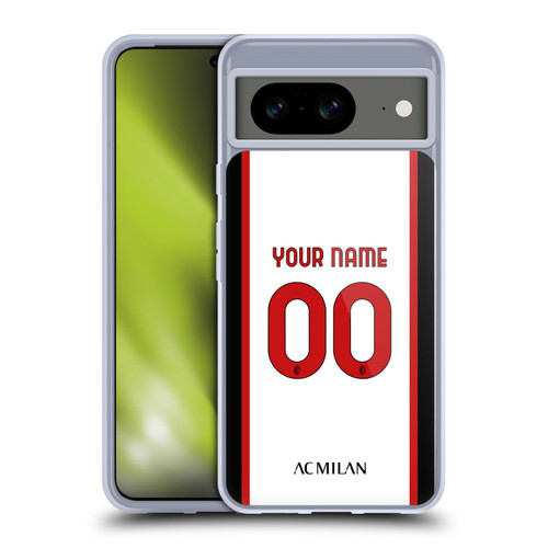 Custom Customised Personalised AC Milan 2022/23 Kit Away Soft Gel Case for Google Pixel 8