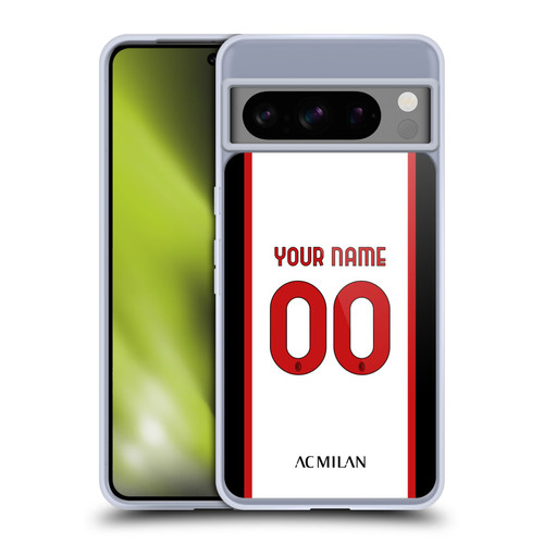 Custom Customised Personalised AC Milan 2022/23 Kit Away Soft Gel Case for Google Pixel 8 Pro
