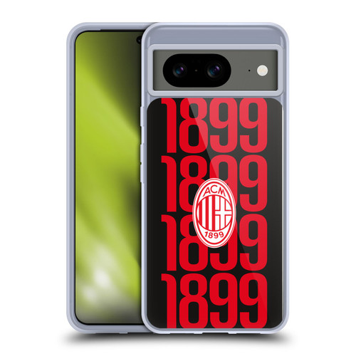 AC Milan Graphics Pattern Soft Gel Case for Google Pixel 8