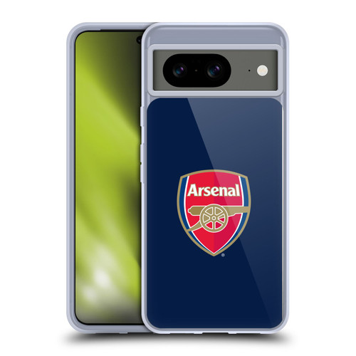 Arsenal FC Crest 2 Full Colour Blue Soft Gel Case for Google Pixel 8