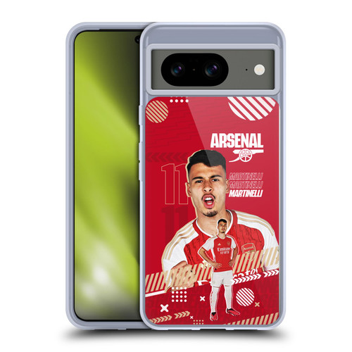 Arsenal FC 2023/24 First Team Gabriel Soft Gel Case for Google Pixel 8