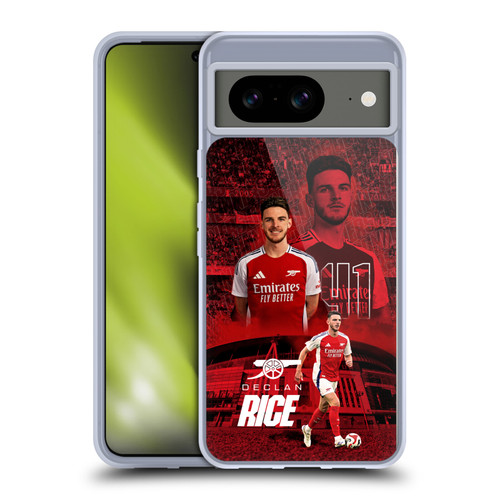 Arsenal FC 2024/25 First Team Declan Rice Soft Gel Case for Google Pixel 8