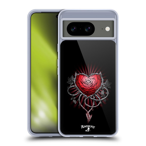 Alchemy Gothic Graphic Art Devils Rose Soft Gel Case for Google Pixel 8