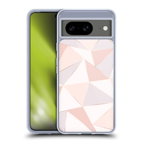 Alyn Spiller Rose Gold Geometry Soft Gel Case for Google Pixel 8