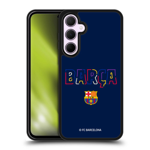 FC Barcelona Graphics Neon Barca Gel Armour Case For Samsung Galaxy A35 5G
