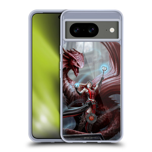 Anne Stokes Dragon Friendship Scarlet Mage Soft Gel Case for Google Pixel 8