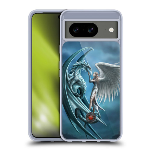 Anne Stokes Dragon Friendship Silverback Soft Gel Case for Google Pixel 8