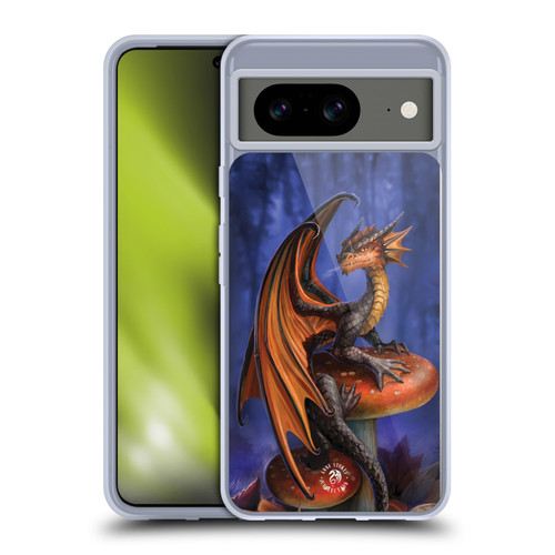 Anne Stokes Fantasy Collection Mushroom Dragon Soft Gel Case for Google Pixel 8