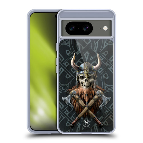 Anne Stokes Fantasy Collection Viking Skull Soft Gel Case for Google Pixel 8
