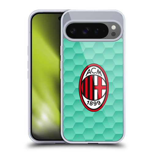 AC Milan 2020/21 Crest Kit Home Goalkeeper Soft Gel Case for Google Pixel 9 Pro XL