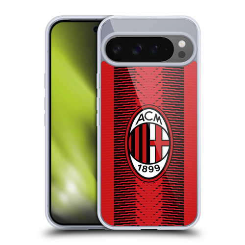 AC Milan 2023/24 Crest Kit Home Soft Gel Case for Google Pixel 9 Pro XL
