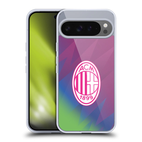 AC Milan 2023/24 Crest Kit Third Soft Gel Case for Google Pixel 9 Pro XL