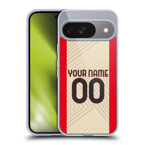 Custom Customised Personalised AC Milan 2021/22 Kit Away Soft Gel Case for Google Pixel 9 / Pixel 9 Pro