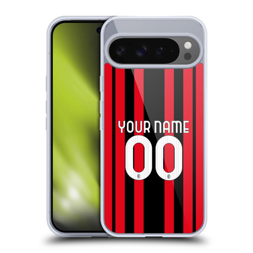 Custom Customised Personalised AC Milan 2021/22 Kit Home Soft Gel Case for Google Pixel 9 Pro XL