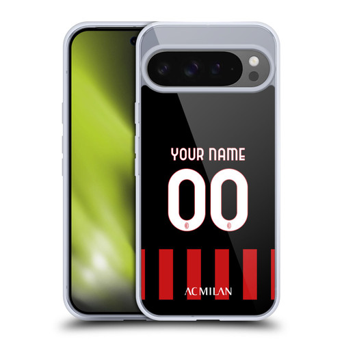 Custom Customised Personalised AC Milan 2022/23 Kit Home Soft Gel Case for Google Pixel 9 Pro XL