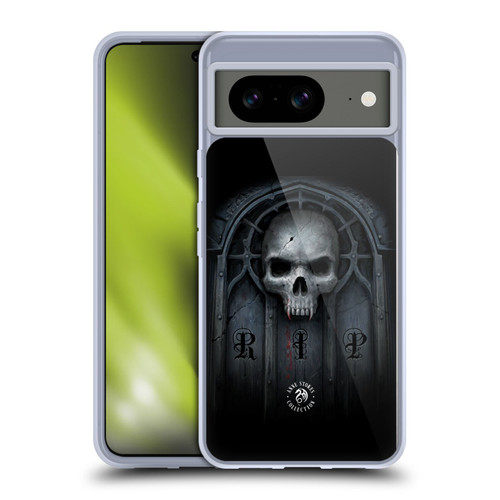 Anne Stokes Gothic Await The Night Skull Soft Gel Case for Google Pixel 8