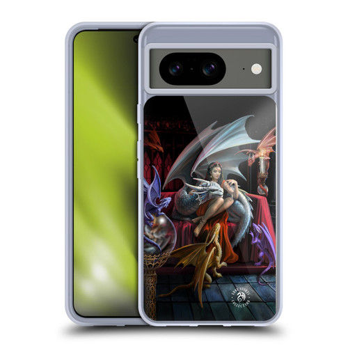 Anne Stokes Mix Fantasy Art Dragon Charm Soft Gel Case for Google Pixel 8