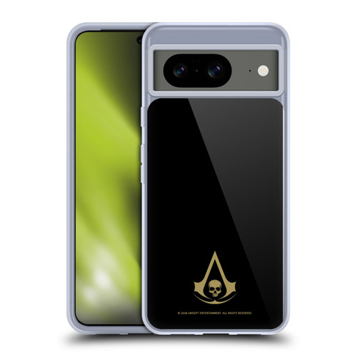Assassin's Creed Black Flag Logos Gold Soft Gel Case for Google Pixel 8