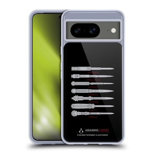 Assassin's Creed Legacy Typography Blades Soft Gel Case for Google Pixel 8