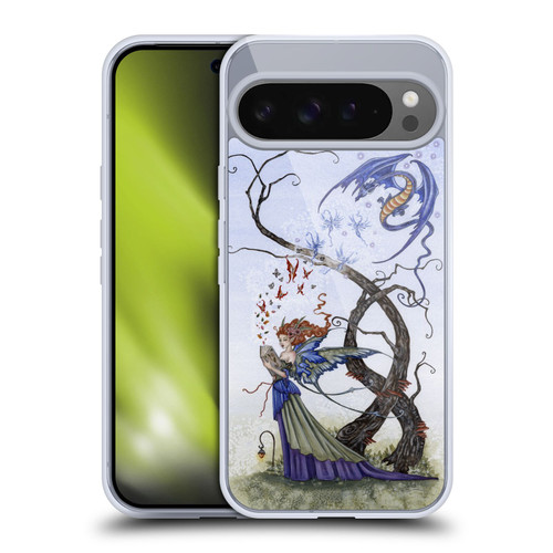 Amy Brown Mystical Art Reading Fairy With Dragon Soft Gel Case for Google Pixel 9 Pro XL