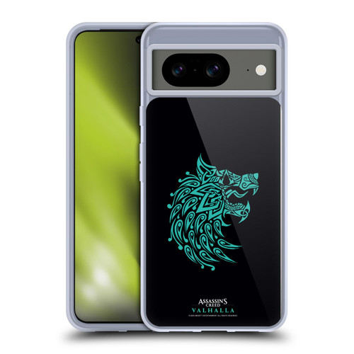 Assassin's Creed Valhalla Compositions And Patterns Wolf Soft Gel Case for Google Pixel 8