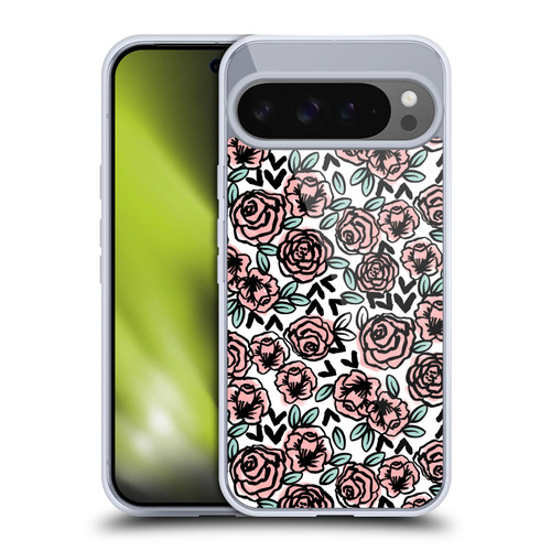Andrea Lauren Design Lady Like Pink Floral Soft Gel Case for Google Pixel 9 Pro XL