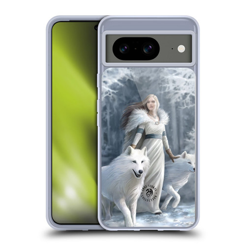 Anne Stokes Wolves Winter Guardians Soft Gel Case for Google Pixel 8
